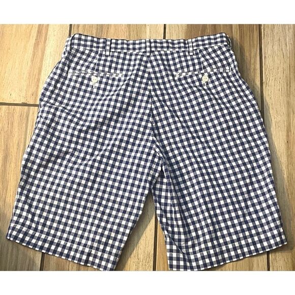 VTG Polo Ralph Lauren Gingham Shorts Blue & White Check Men's 34 100% Cotton - Picture 3 of 10